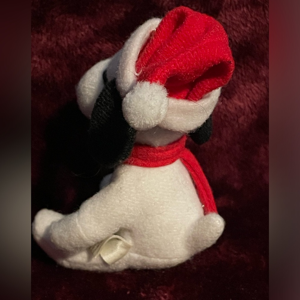 Vintage Snoopy Christmas ornament set - 3 pieces : 2 ornaments & a small stuffie - Picture 6 of 9
